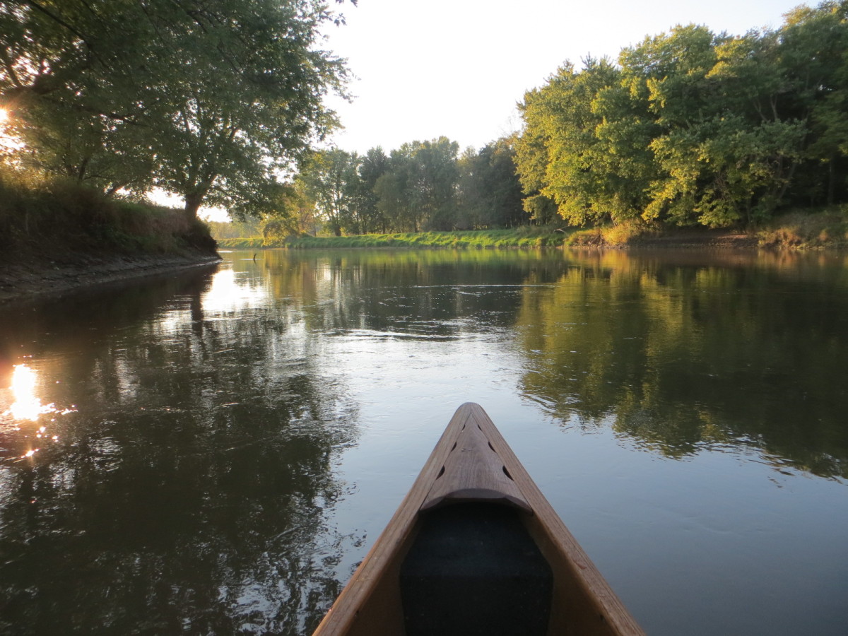 Pecatonica River Illinois Looking at Quiet Paddling Wisconsin