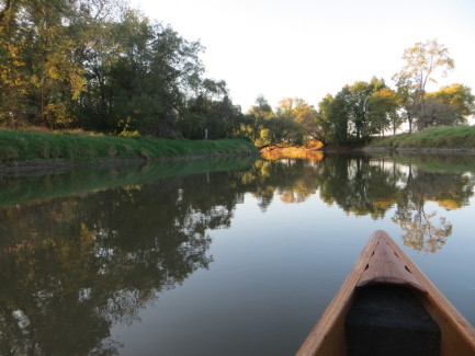 Pecatonica River Illinois Looking at Quiet Paddling Wisconsin